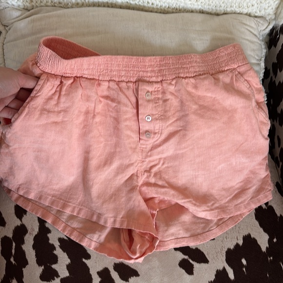 A&F orange linen pajama set - Picture 5 of 7